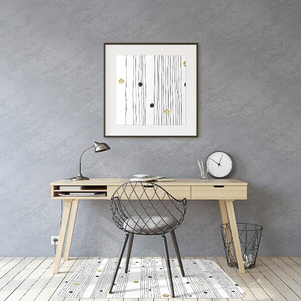 Desk chair mat thin lines