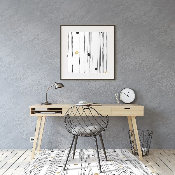 Desk chair mat thin lines