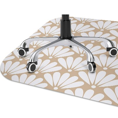 Office chair mat oriental pattern