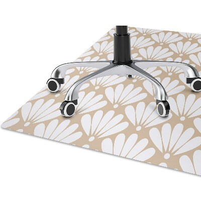 Office chair mat oriental pattern