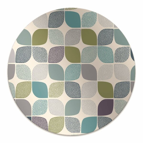 Office chair mat geometric pattern