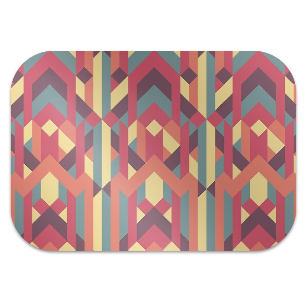 Office chair floor protector colored lines