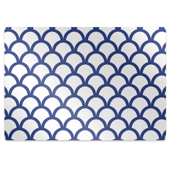 Office chair floor protector Pattern in fish scales