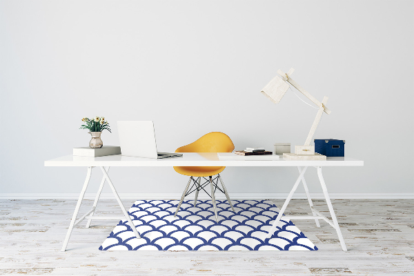 Office chair floor protector Pattern in fish scales