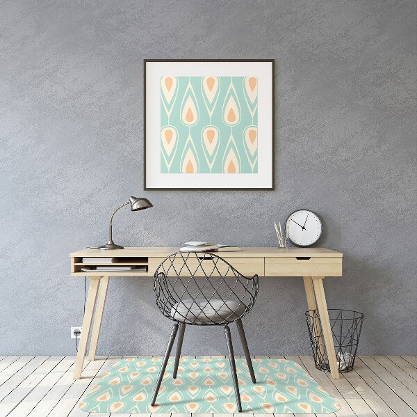 Computer chair mat retro wallpaper