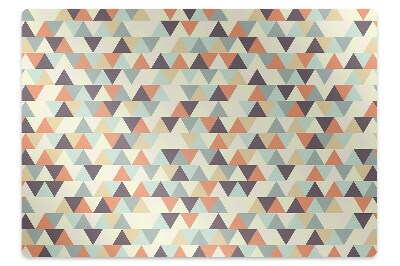 Desk chair mat small triangles