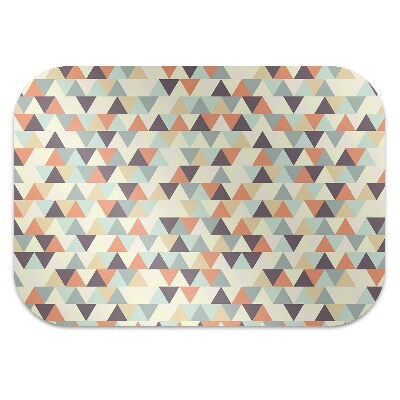 Desk chair mat small triangles