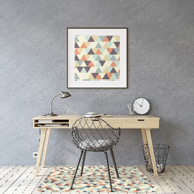 Desk chair mat small triangles