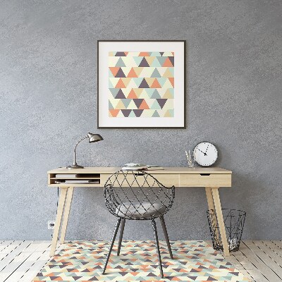 Desk chair mat small triangles