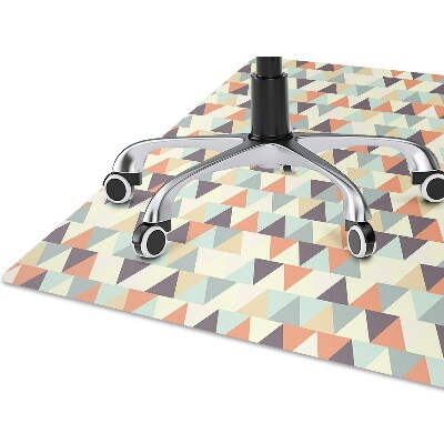 Desk chair mat small triangles