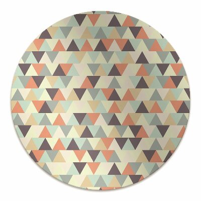 Desk chair mat small triangles