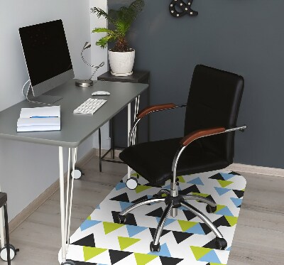 Office chair mat flying triangles