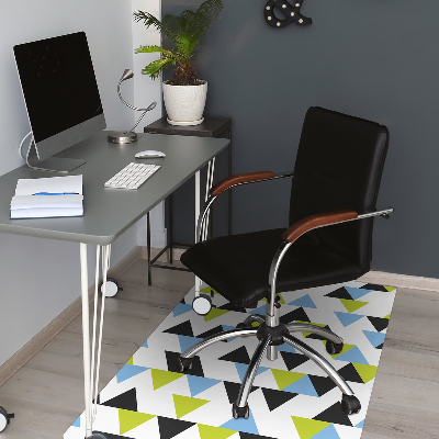 Office chair mat flying triangles