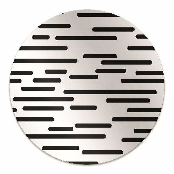 Chair mat floor panels protector dashed lines