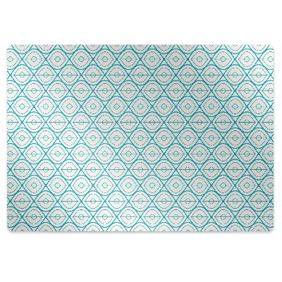 Office chair floor protector retro pattern