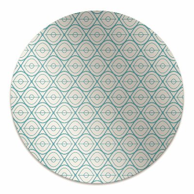 Office chair floor protector retro pattern