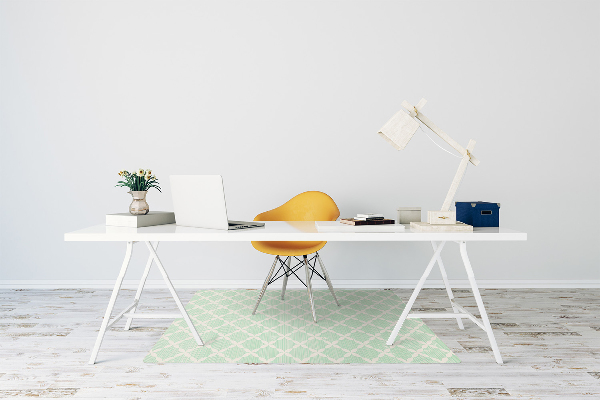 Desk chair mat colorful pattern