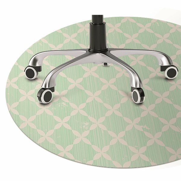 Desk chair mat colorful pattern