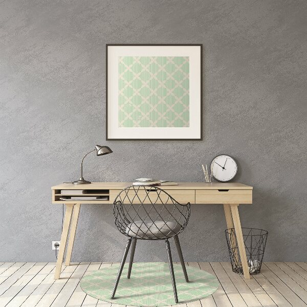 Desk chair mat colorful pattern
