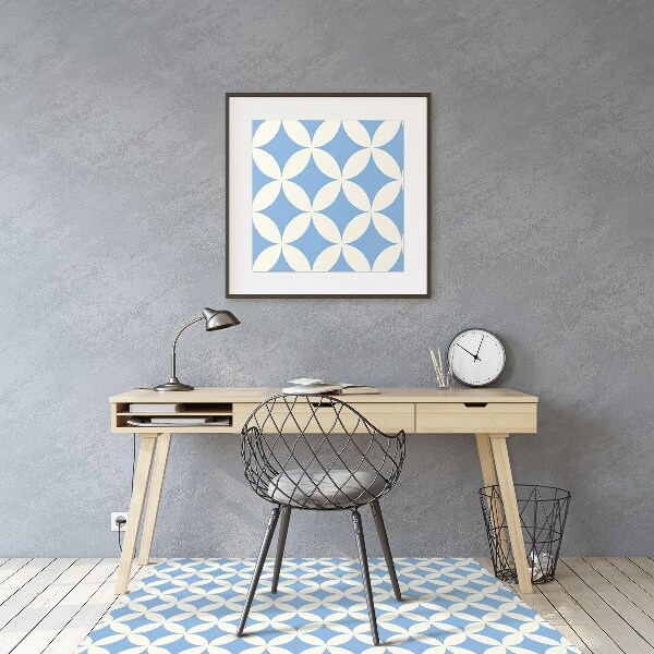 Office chair floor protector Moroccan tiles