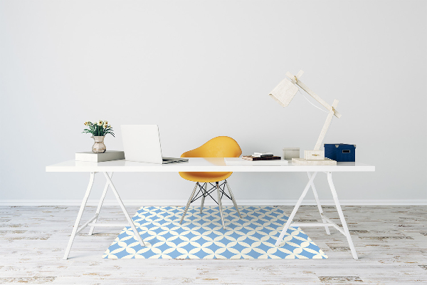 Office chair floor protector Moroccan tiles