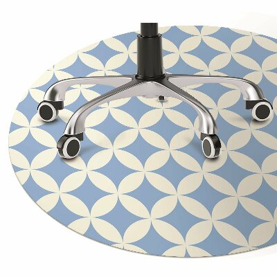 Office chair floor protector Moroccan tiles