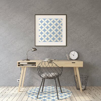 Office chair floor protector Moroccan tiles