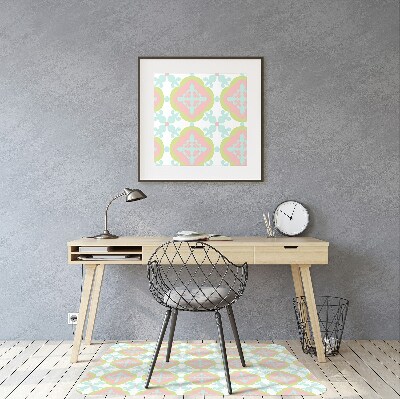 Office chair mat Spanish tile