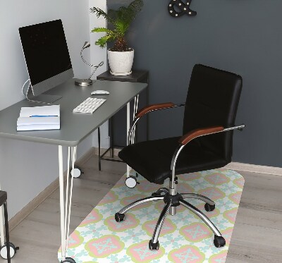 Office chair mat Spanish tile