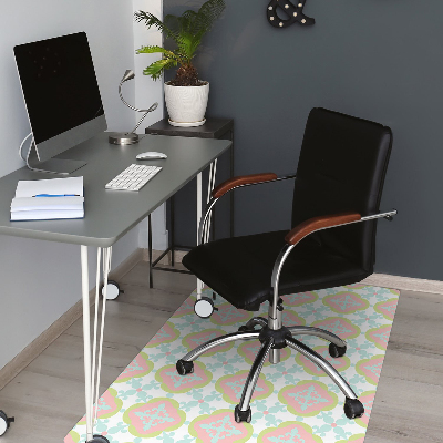 Office chair mat Spanish tile