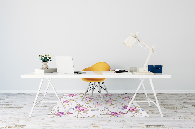 Office chair mat The blooming trees