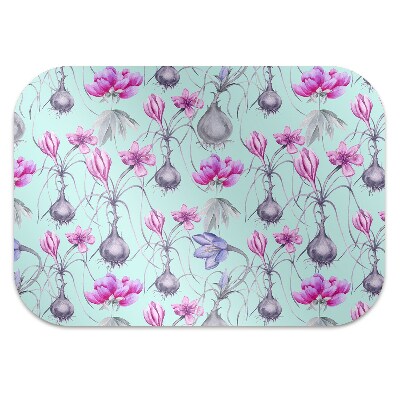 Office chair floor protector Crocuses with onions