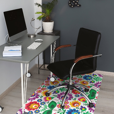 Chair mat floor panels protector staropolski pattern