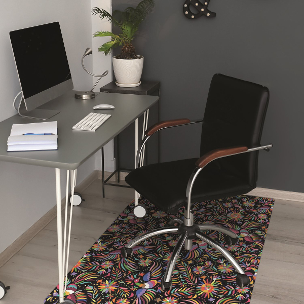 Office chair mat Mexican style