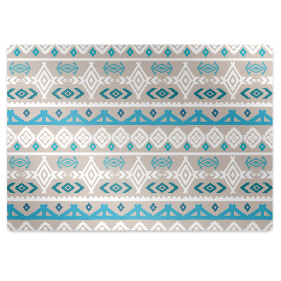 Chair mat floor panels protector tribal Art