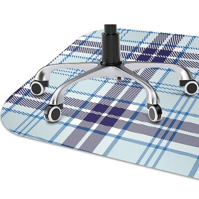 Desk chair mat Tartan