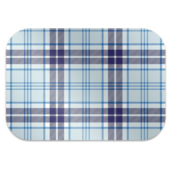 Desk chair mat Tartan