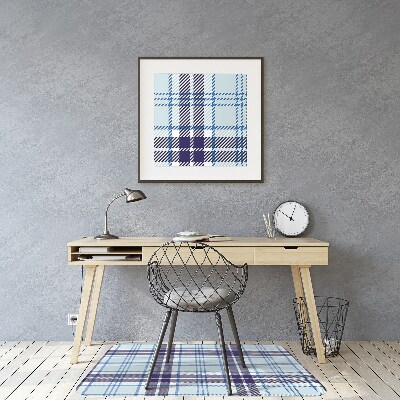 Desk chair mat Tartan