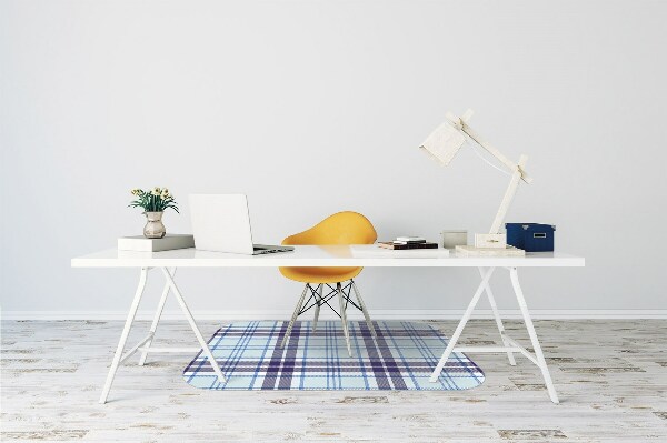 Desk chair mat Tartan