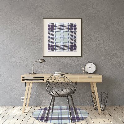 Desk chair mat Tartan