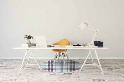 Desk chair mat Tartan