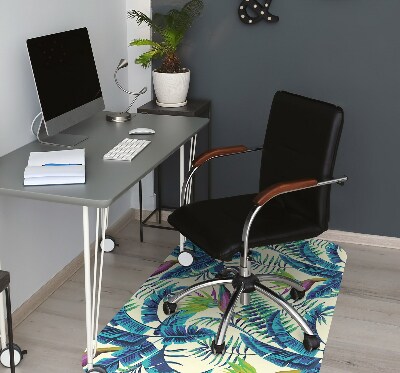 Chair mat floor panels protector tropical image