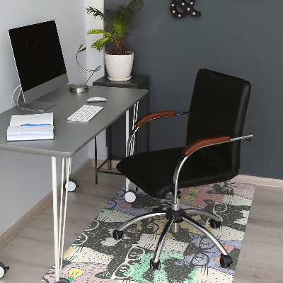 Office chair mat Cats