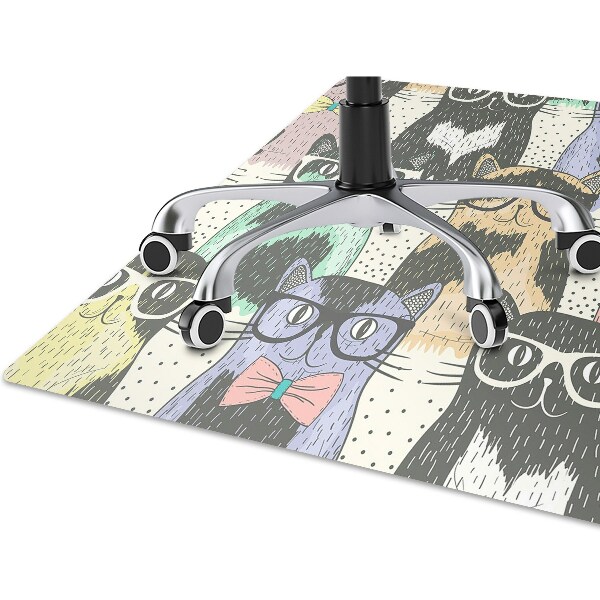 Office chair mat Cats