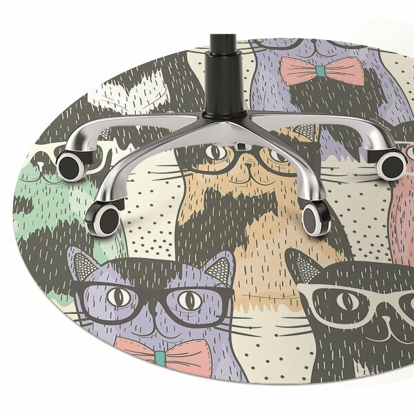 Office chair mat Cats
