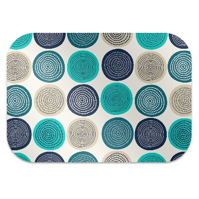 Office chair mat abstract circles