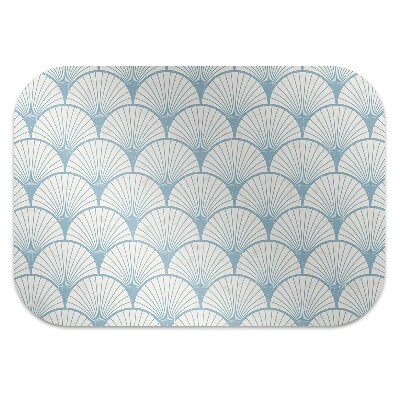 Office chair mat retro scallops