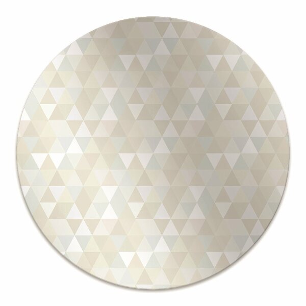 Desk chair mat triangles pattern
