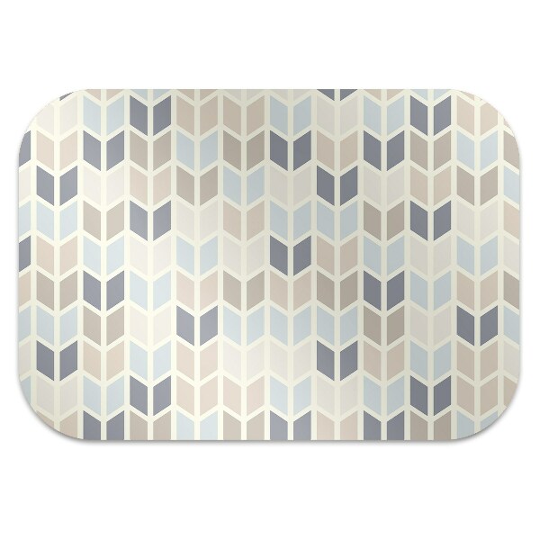 Office chair mat geometric texture