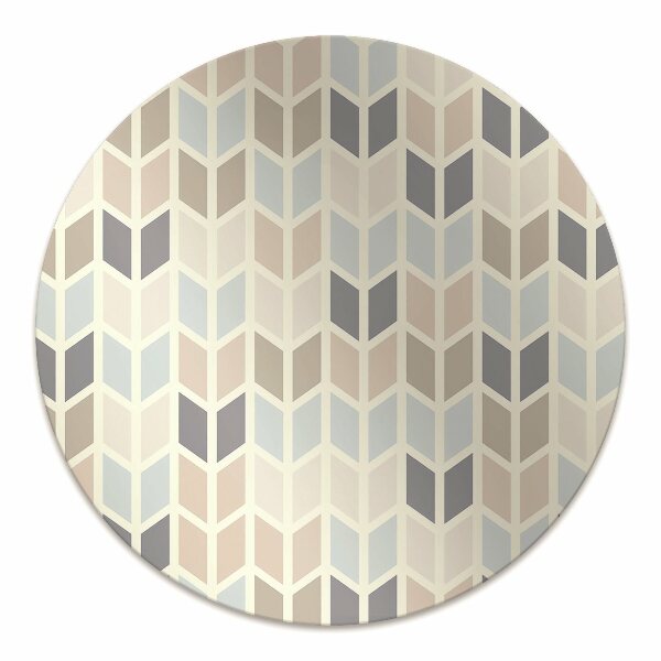 Office chair mat geometric texture